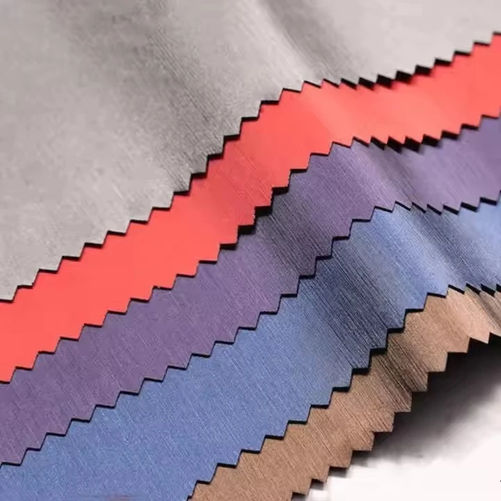 Pu Leather Rain Design Elastic Knitted Backing Fabric Water-resistance Faux Leather Material