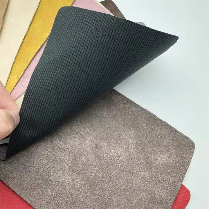 Vintage Style Yangba Dark Color PU Faux Leather Sofa For Wallet Phone Cover